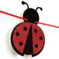 Ladybug Theme Happy Birthday Little Lady Banner - Girl's Baby Shower/Birthday Party Backdrops- Baby's 1st/2nd/3rd Barthday Decorations Supplies
