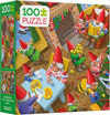 Ceaco - Holiday Christmas Time Gnomes - 100 Piece Puzzle for Kids Ages 56+