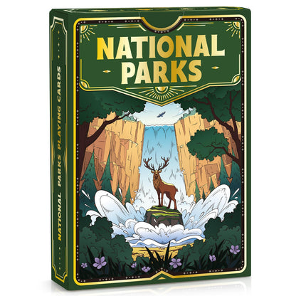 Playing Cards 4 Pack, National Park Themed Playing Cards, Deck of Cards, Standard Poker Card for Card Games,Game Night Blackjack Camping Travel Party