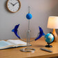 Sunnytech Dolphins Kinetic Art Balancing Decompression Decompressive Science Psychology Home Office Decor Desk Decor (WJ121 HL04 Dolphins Toy)