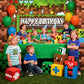 Pixel Birthday Party Decorations Pixel Video Game Banner for Miner Birthday Party Backdrop Photo Background Wall Decor Mining Party Supplies