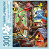 Bits and Pieces - 300 Piece Jigsaw Puzzle for Adults - Nesting in The Shed - Coundry Garden Shed Animal Nature Bird Farm Doe Wildlife Birdhouse Jigsaw