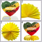 6 Packs Black History Month Party Supplies Honeycomb Centerpieces