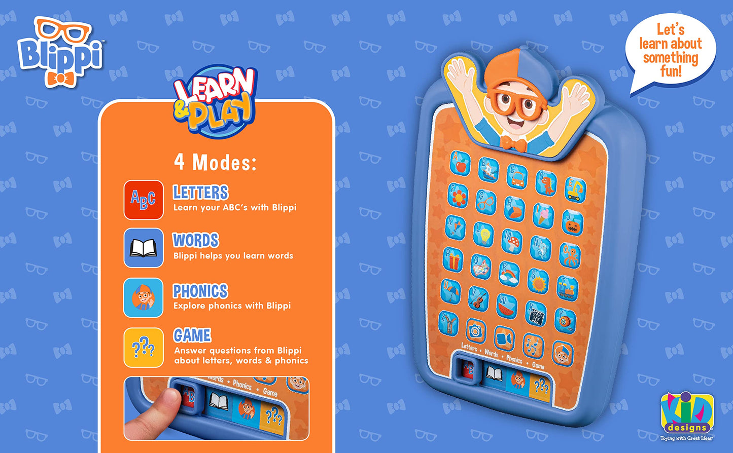 Blippi Kids Tablet with Preschool Learning Games, Toddler Toys Blippi Toys