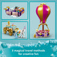 LEGO Disney Princess Enchanted Journey Building Set - 3in1 Playset with Cinderella, Jasmine, Rapunzel Mini Dolls, Toy Horse & Carriage, Hot Air
