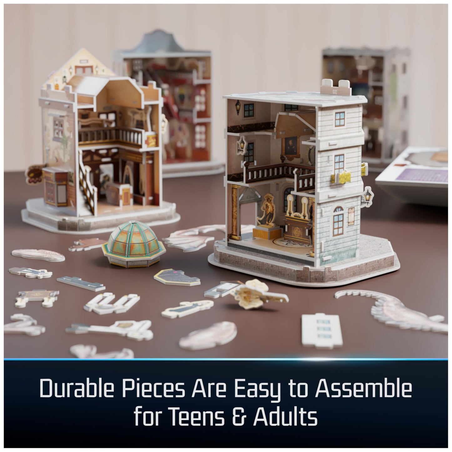 4D Build Harry Potter Diagon Alley Playset 3D Puzzle Model Kit for Adults