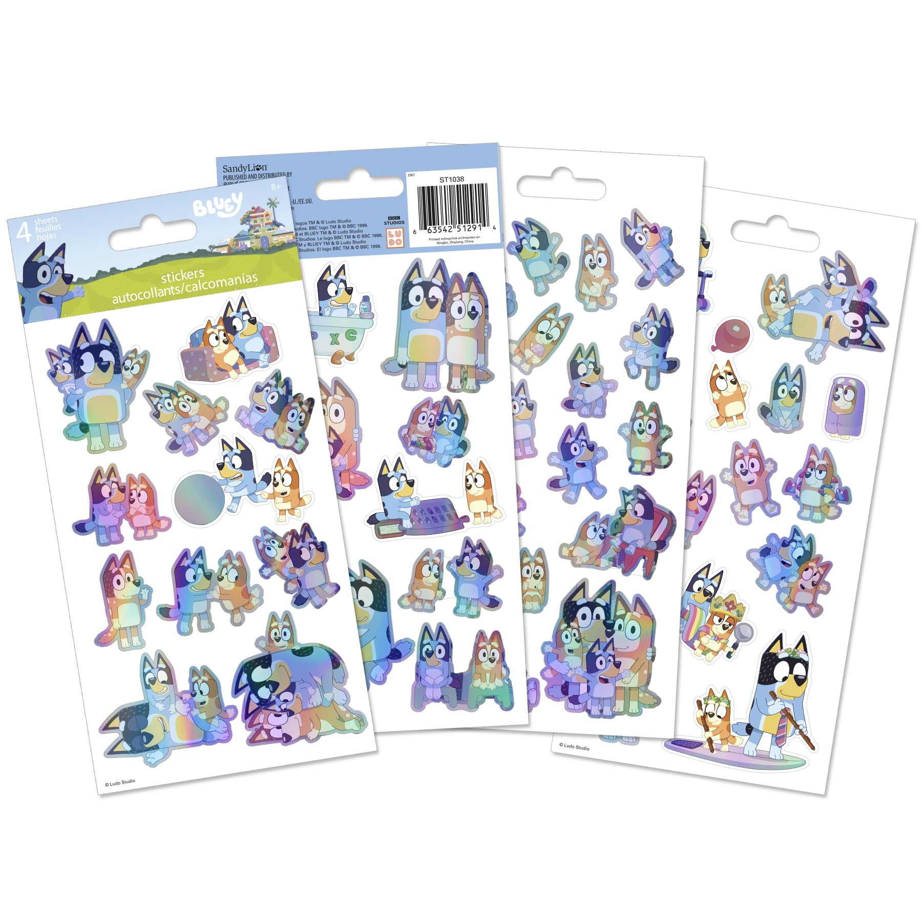 Bluey Holographic Stickers Pack