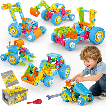 keefun STEM Toys for 4 5 6 7 8+ Year Old Boy Girl Birthday Gift, Building Toys for Kids Ages 4-8 6-8 4-6 Blocks Sets Stem Kits 5-7 4-7 3-5 Educational
