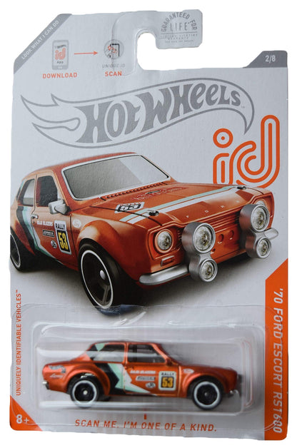 Hot Wheels Chase '70 Ford Escort RS1600 2/8, Burnt Orange