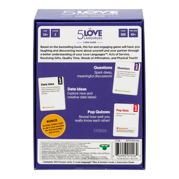 The 5 Love Languages® Card Game, Discover More About Yourself & Your Partner, 300 Prompt Cards to Spark Meaningful Conversations, Create Date Ideas