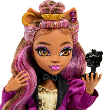 Monster High Doll, Clawdeen Wolf in Monster Ball Party Fashion with Themed Accessories Including Balloons