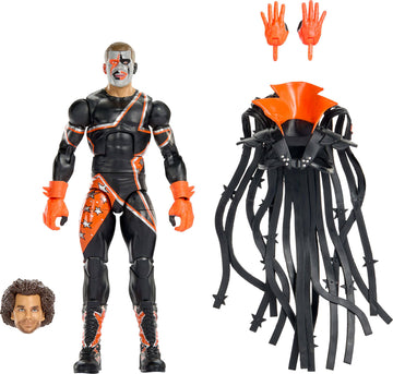 Mattel WWE Elite Collection Action Figure & Accessories, Premium Live Event Stardust Set, Wrestlemania with Sam Roberts Build-A-Figure Parts