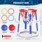 Laoyebaohao Pool Basketball Hoop Pool Games Pool Toys Ring Toss Game with 2 Basketballs Floating Basketball Hoop for Pool for Kids & Adults Indoor