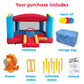 Funormous Enormous Giant Bounce House for Kids, Indoor Outdoor Inflatable Huge Bouncy Castle with Double Basketball Hoops, Includes Air Blower