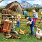 Little Helpers 750 Piece Jigsaw Puzzle for Adults by Sharon Steele - 27x20 Inch Whimsical Country Farm Scene from KI Puzzles - Challenging, Hard
