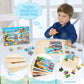 Wooden Puzzles for Kids Ages 3-5, 4 Packs Puzzles for Kids Ages 4-6,Vehicle