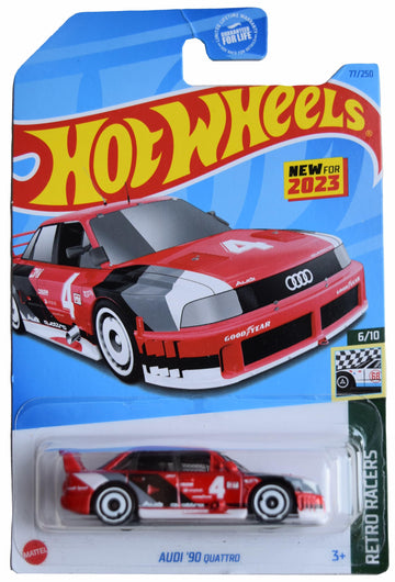 Hot Wheels Audi '90 Quattro, Retro Racers 6/10 [red] 77/250