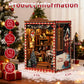 Book Nook Kit for Adults, DIY 3D Wooden Puzzle Miniature Booknook Kit with LED Sensor Light, Crafts Bookshelf Decoration Gift for Adults and Teens