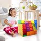PicassoTiles Large Stabilizer Building Block Base Magnetic Building Block Tiles Jumbo XL Plate Foundation Kit Magnet Tile Stacking STEM Toy Set