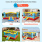 VEVOR Inflatable Bounce House, 14.7 x 13.8 x 6.8 ft Jumping Bouncy Castle, Inflatable Jumper for Kids with Slide, Basketball Hoop, Target Game