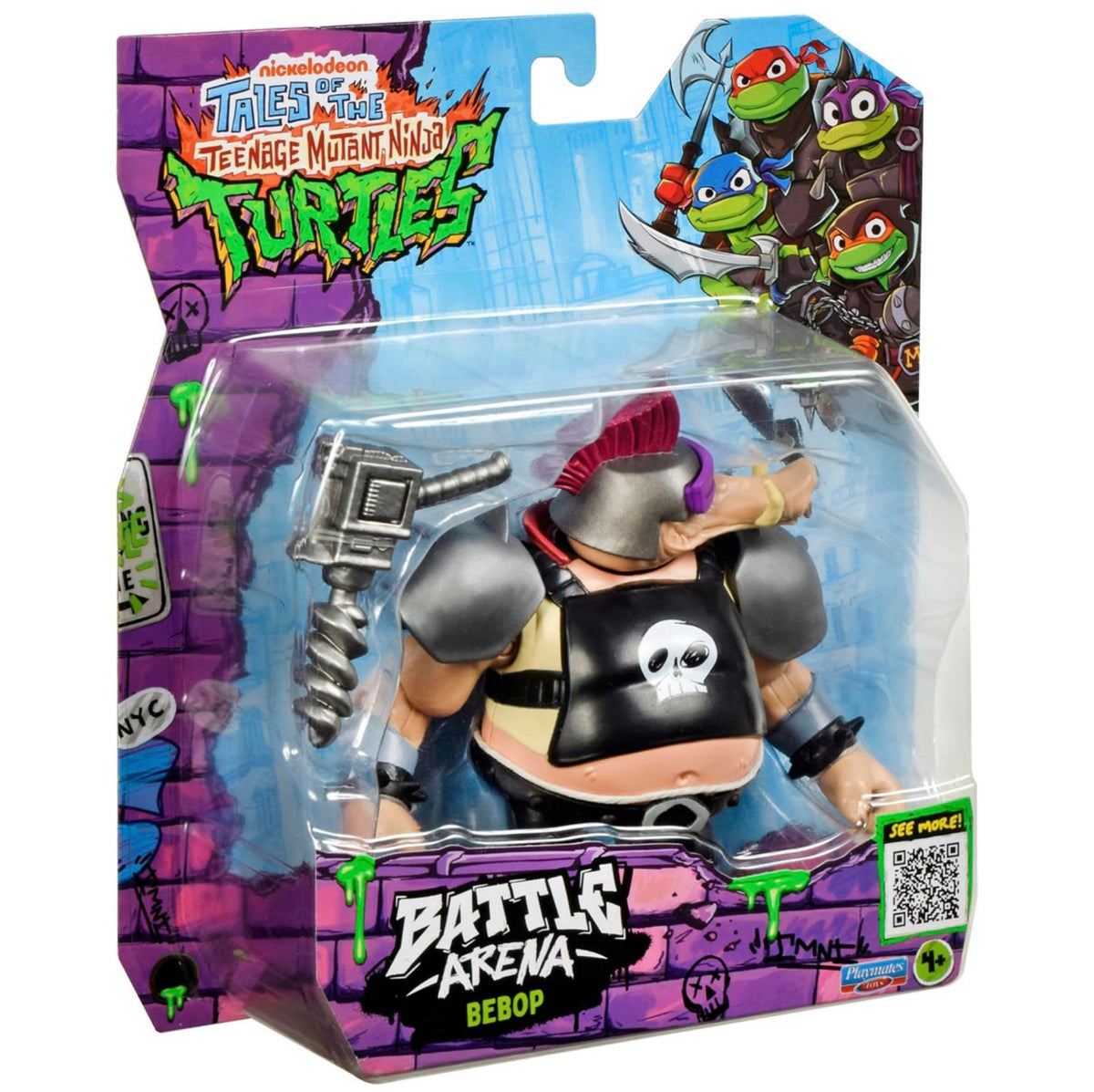 Tales of the Teenage Mutant Ninja Turtles TMNT Battle Arena Action Figure (Bebop, Tales of the Teenage Mutant Ninja Turtles TMNT Battle Arena Bebop