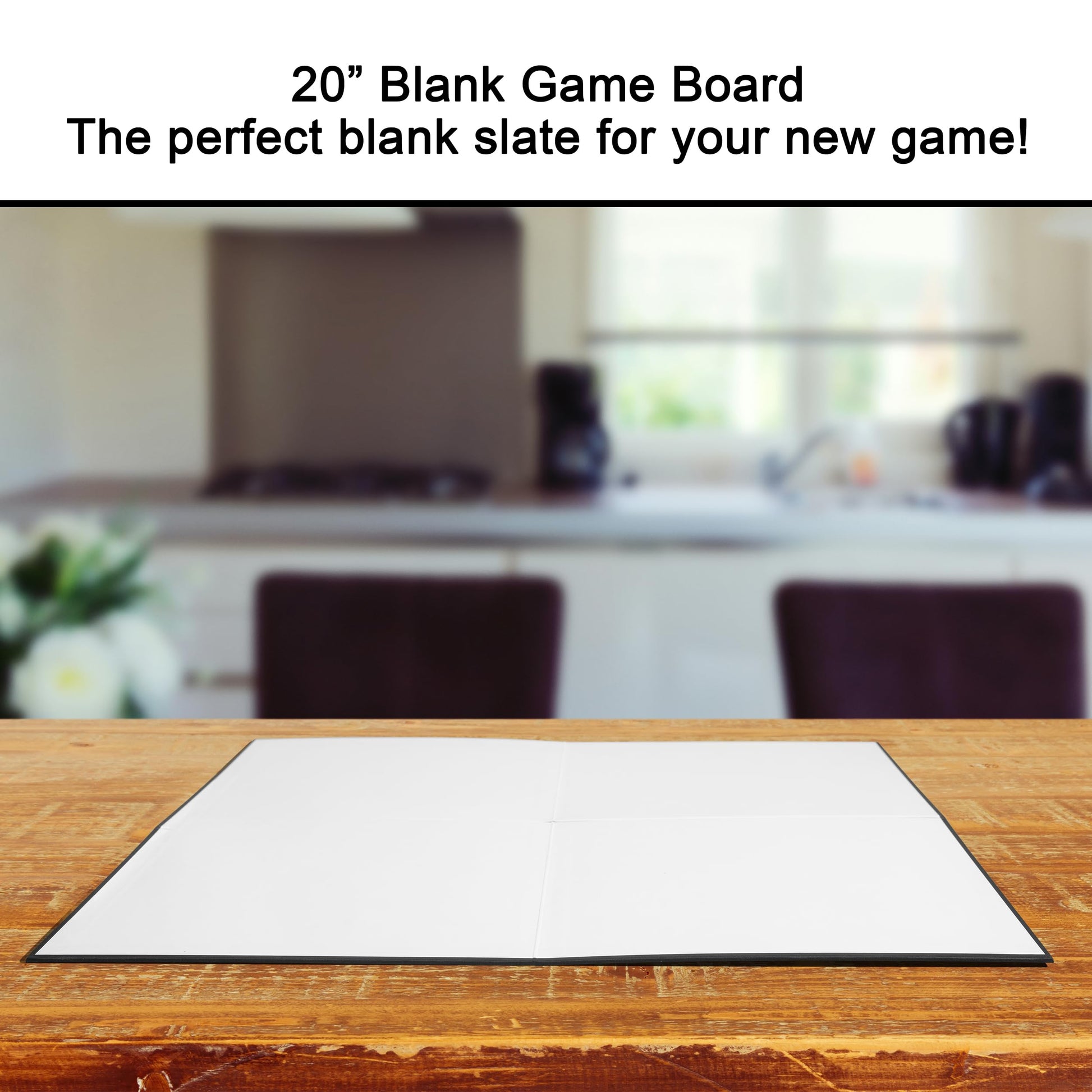 One Blank Game Board (1 Game Board 20" x 20") Create Your Own Board Game, DIY Board Game, Family Board Games