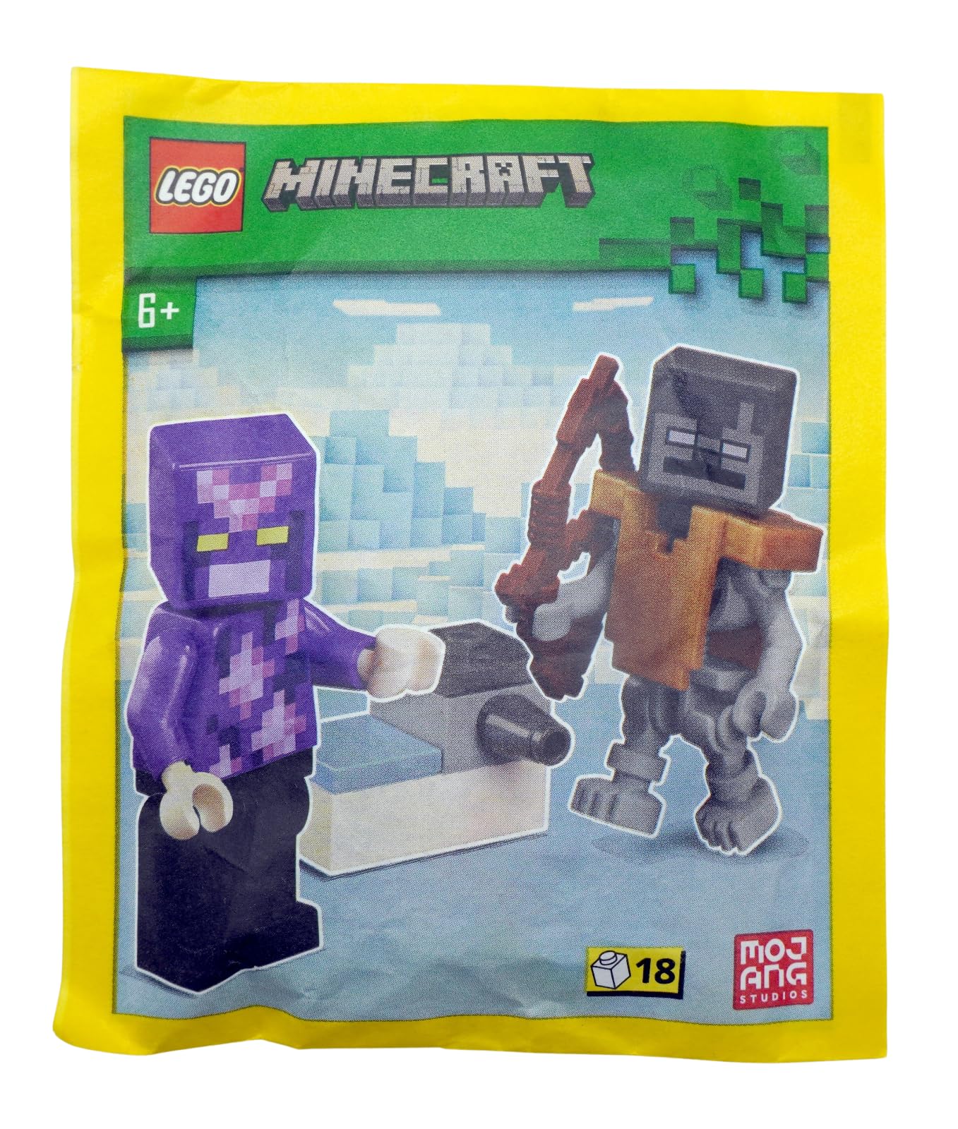 LEGO Minecraft Mini Set: Crystal Knight Minifigure with Stray and Shooter