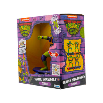 Teenage Mutant Ninja Turtles Toy, Donatello Sewer Shredder Pullback Skateboard, Mutant Mayhem TMNT Collectible Ninja Turtle, Ages 3+