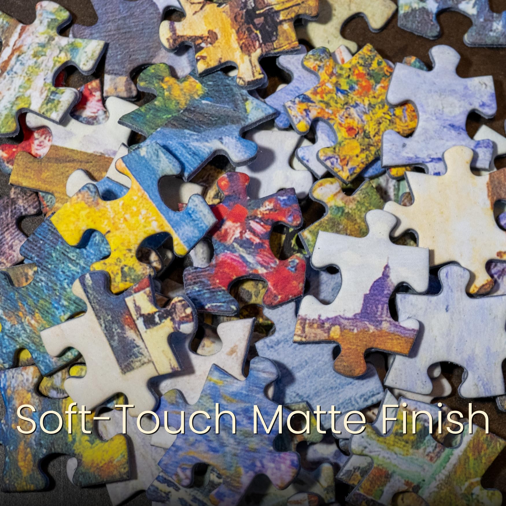 Aether Puzzles - Claude Monet Impressions of Light Part 1, Premium 1000 Piece Jigsaw Puzzle for Adults, Glare-Free, Soft-Touch Puzzles, Made in USA