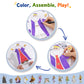 Greek Myths DIY Craft Kit for Kids Ages 5-10, Articulated Paper Puppets to Color, Build & Play, Bring Ancient Legends to Life, Fun Educational Gift