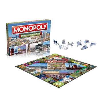 Monopoly Board Game Birmingham Edition: 2-6 Players Family Board Games for Kids and Adults, Board Games for Kids 8 and up, for Kids and Adults, Ideal
