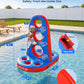 VISTOP Large Inflatable Football Toss Pool Game - Floating for Kids Adults