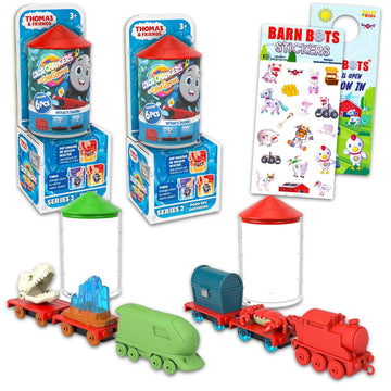 Thomas and Friends Color Reveal Mystery Engines Set for Kids - Bundle with 2 Mini Train Color Reveal Toys Plus Stickers, More | Thomas The Train