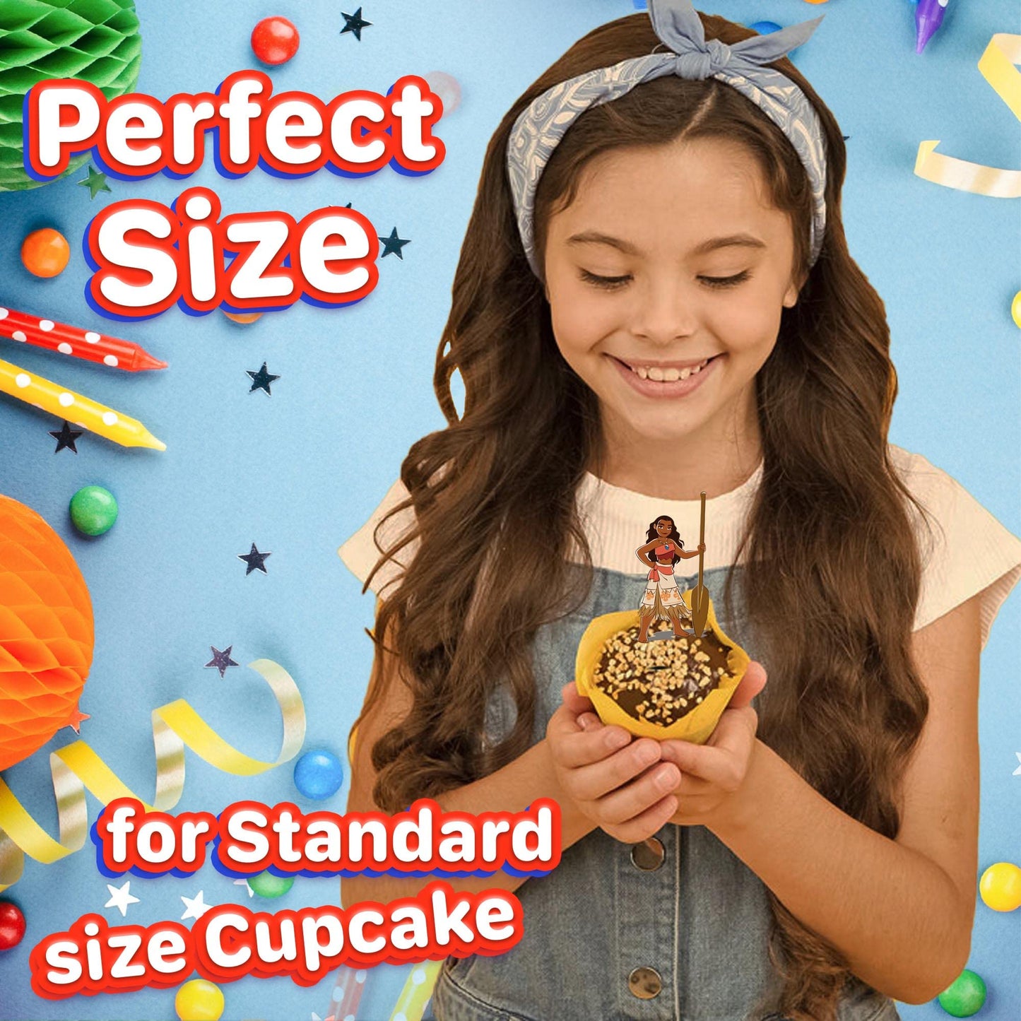 24pcs Island Adventure Cupcake Toppers for Birthday Party Cake Decoration Supplies