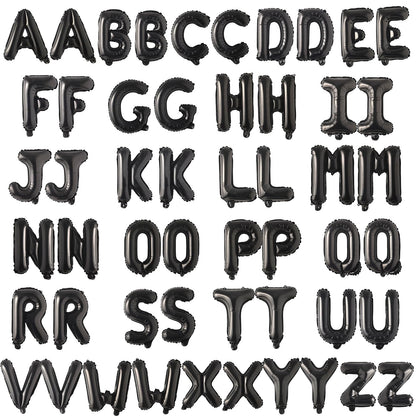 52 Pcs 2 Sets of 16 Inch “A-Z” Letter Balloons Set - Complete Alphabet Mylar Foil Balloons (Each Letter Includes 2 Balloons) for Birthday