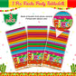 Jectivs 3 Pieces Mexican Fiesta Party Tablecloth Decorations,Plastic Cinco De Mayo Printed Table Cloth Table Cover for Fiesta Taco Night Birthday