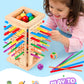 Montessori Wooden Board Game for Kids 3-8 Fine Motor Skills Toy Learning