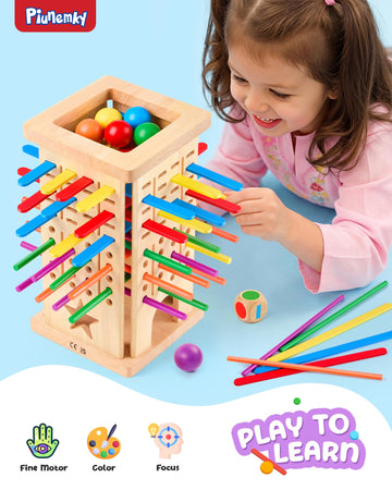 Montessori Wooden Board Game for Kids 3-8 Fine Motor Skills Toy Learning