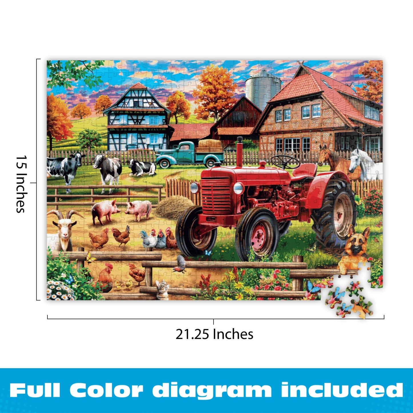 Buffalo Games - European Countryside - 500 Piece Jigsaw Puzzle for Adults