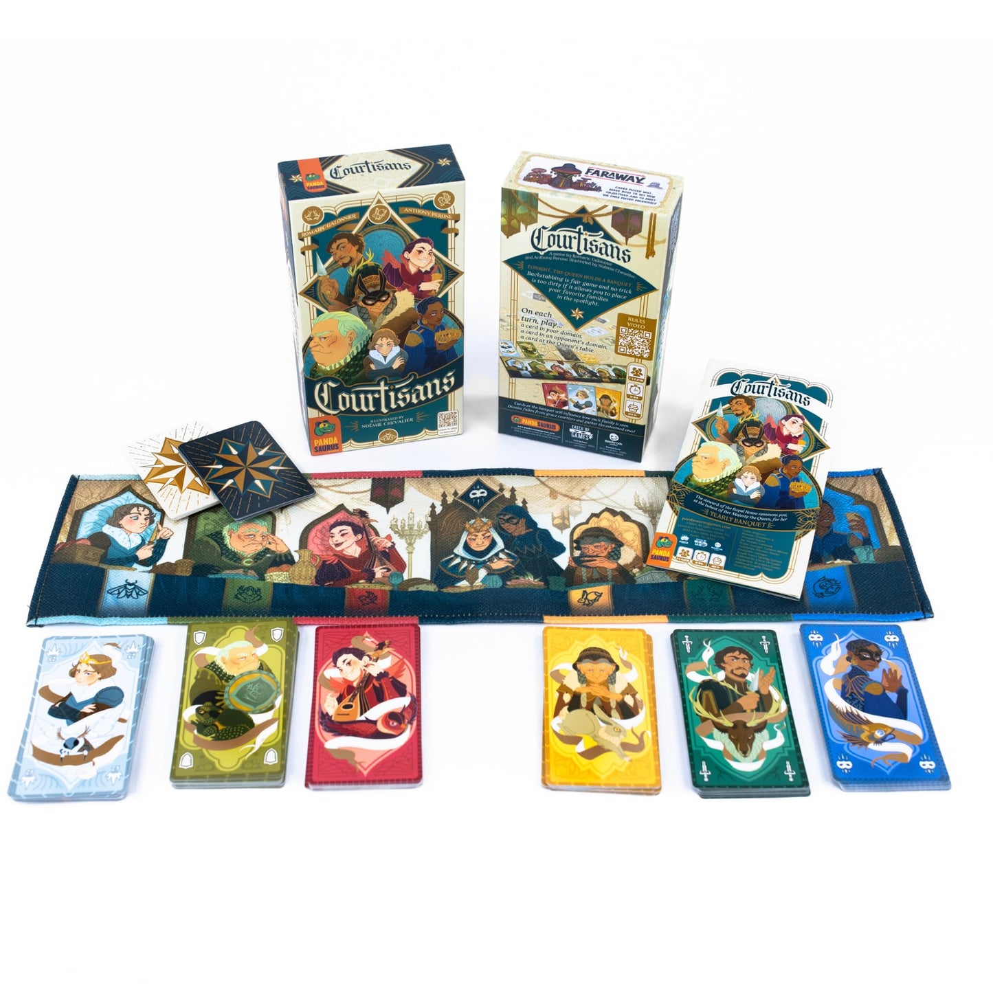 Courtisans Card Game - Navigate Intrigue and Influence at The Queen's Banquet! Strategy Game, Fun Family Game for Kids & Adults, Ages 8+, 2-5 Players