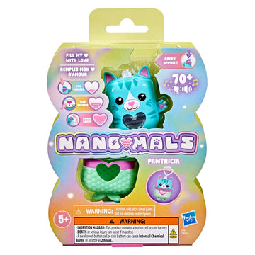 Nano-MALS Pawtricia The Blue Kitty, Electronic Pet Cat, 70+ Responses, Easter Basket Stuffers, Interactive Fidget Toys for Girls & Boys Ages 5+