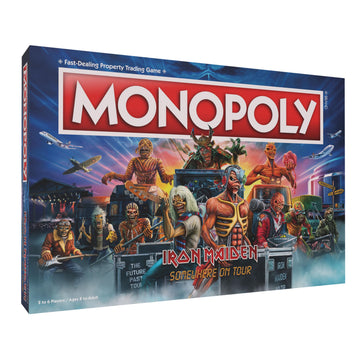 Monopoly Iron Maiden | Play as Bruce’s Lantern, Guitar Amp Stack, Nicko’s Drum Kit, and More | Officially Licensed Collectible Game Honoring British