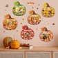 BLSUREFYX 36 Sets Fall DIY Picture Frames Craft Kit 6.8 x 6.3 Inch Autumn Pumpkin Photo Frames Ornaments with Autumn Stickers for Thanksgiving
