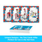Aquarius Cat in the Hat Playing Cards Standard Size - Dr Seuss Themed Novelty Deck with 52 Unique Designs - Collectible Merchandise Gift for Teens