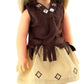 American Fashion World Brown Cowgirl Outfit for 14-Inch Dolls | Hat and Boots Included| Premium Quality & Trendy Design | Dolls Clothes | Outfit