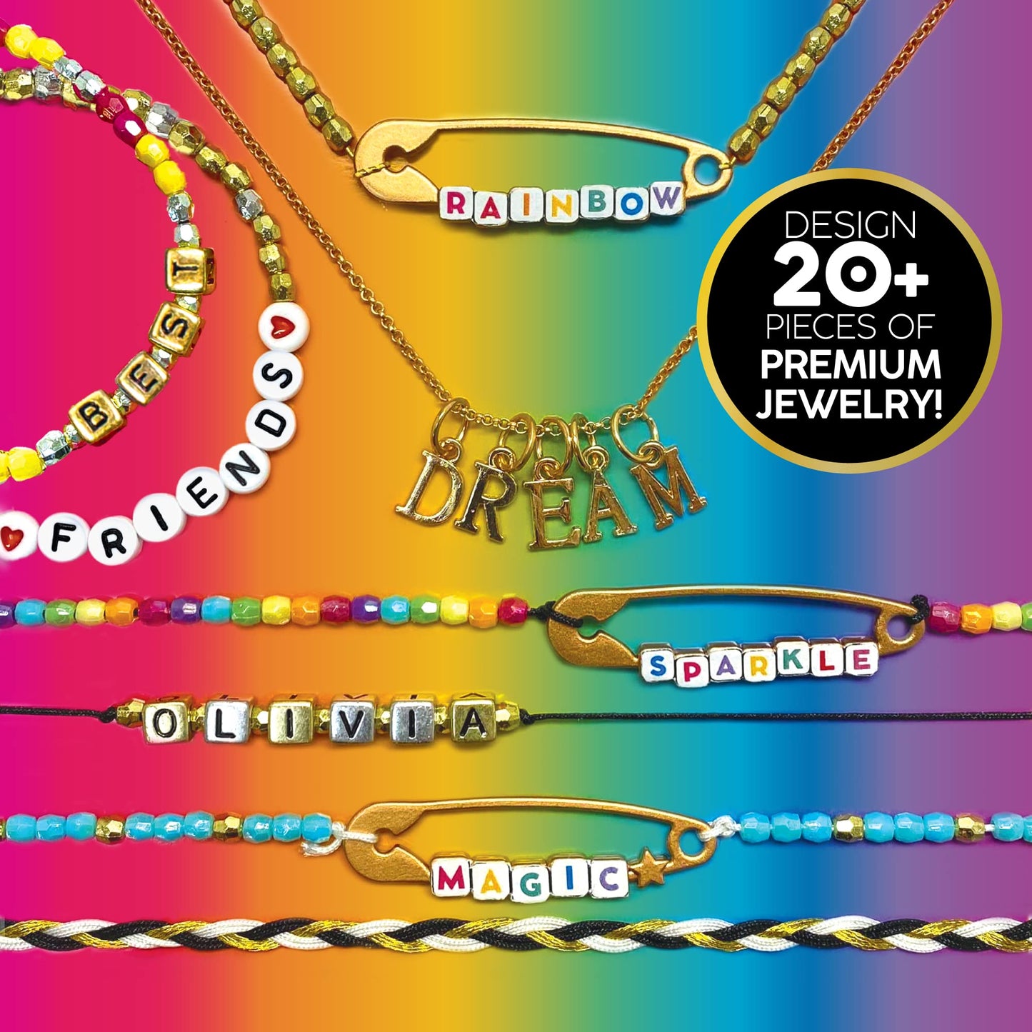 Rainbow High Ultimate Jewelry Designer, DIY Jewelry Making Kit, Design 20+ Pieces of Jewelry, Great Weekend or Sleepover Activity for Girls, Bead Kit