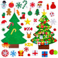 Max Fun DIY Felt Christmas Tree for Toddlers with 49 Christmas Ornaments + Tic-Tac-Toe Games for Kids Wall Hanging Christmas Decorations Felt Craft