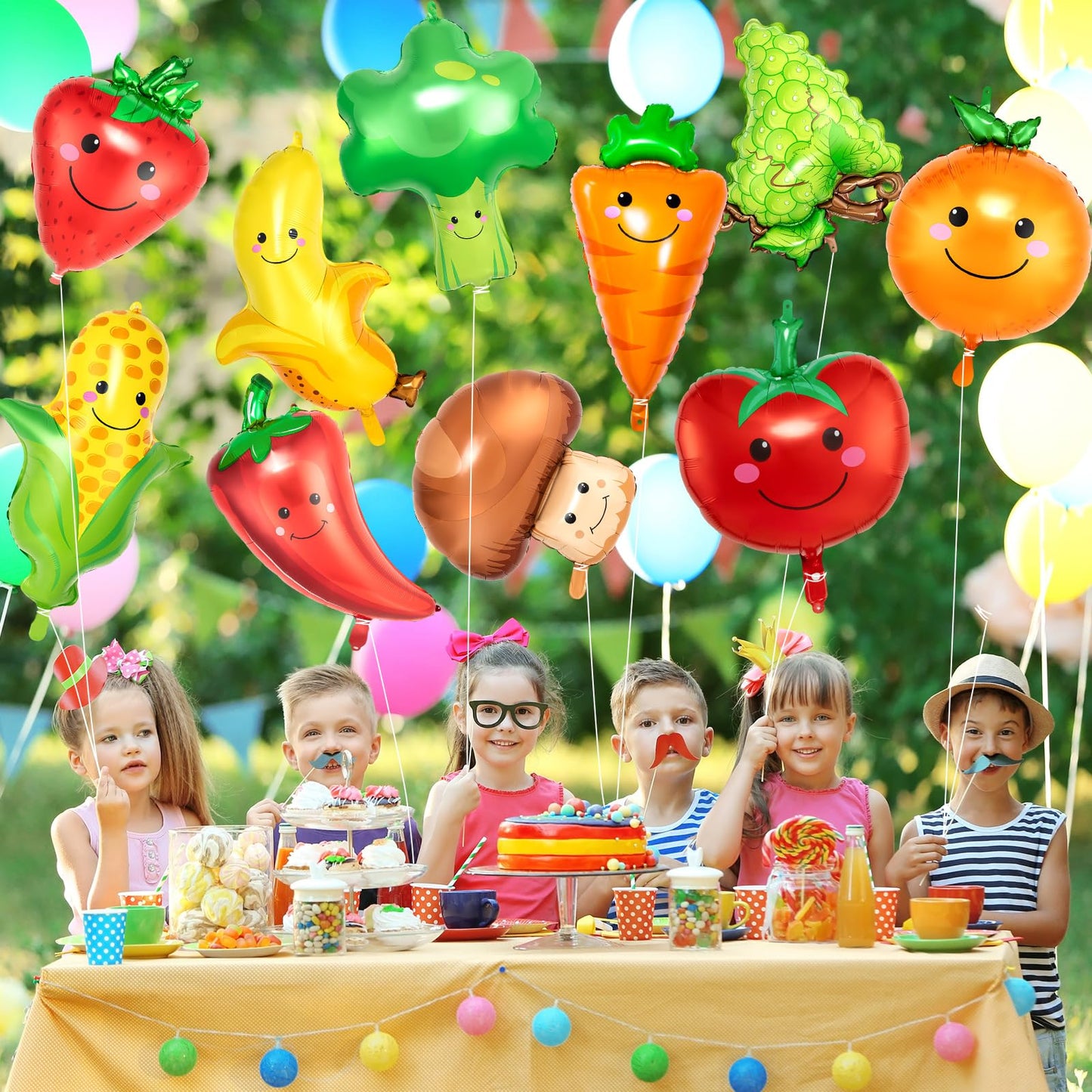 Vegetable Balloons Decoration, 10 Styles