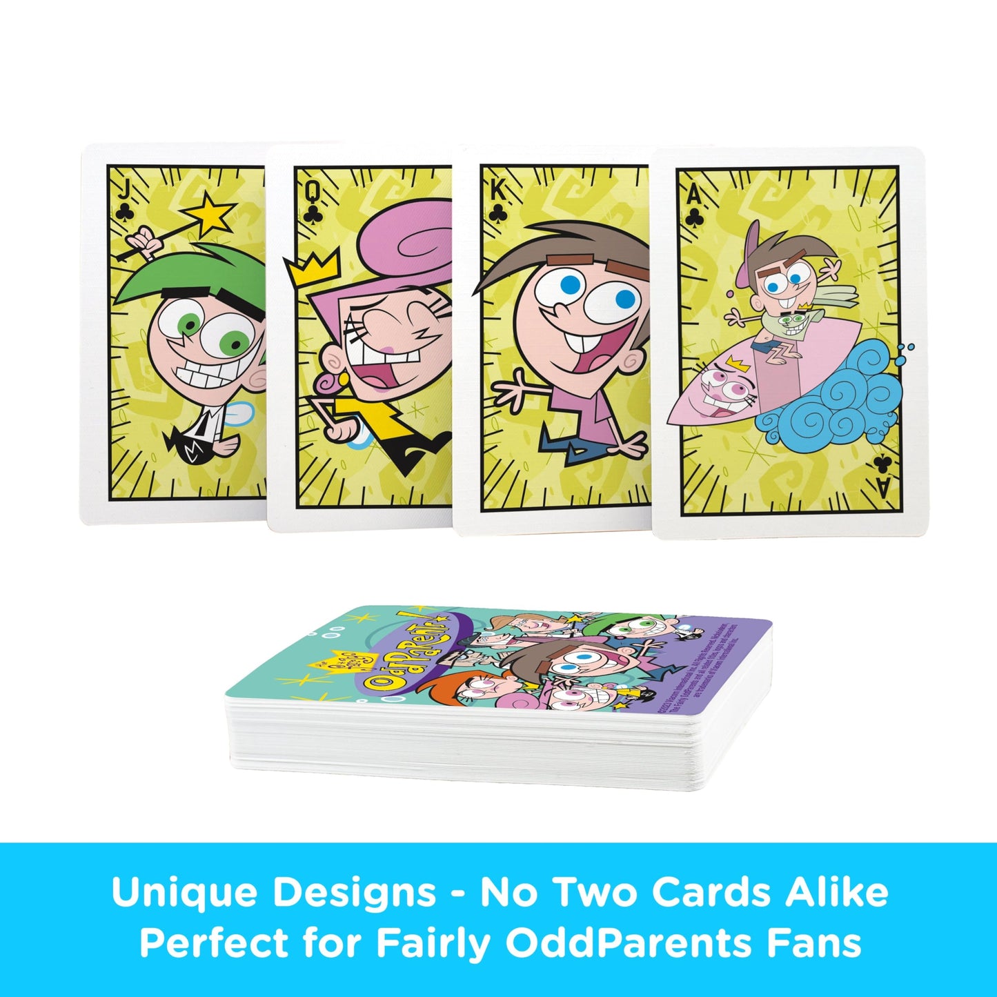 AQUARIUS Nickelodeon Fairly Odd Parents Playing Cards - Fairly Odd Parents Themed Deck of Cards for Your Favorite Card Games - Officially Licensed