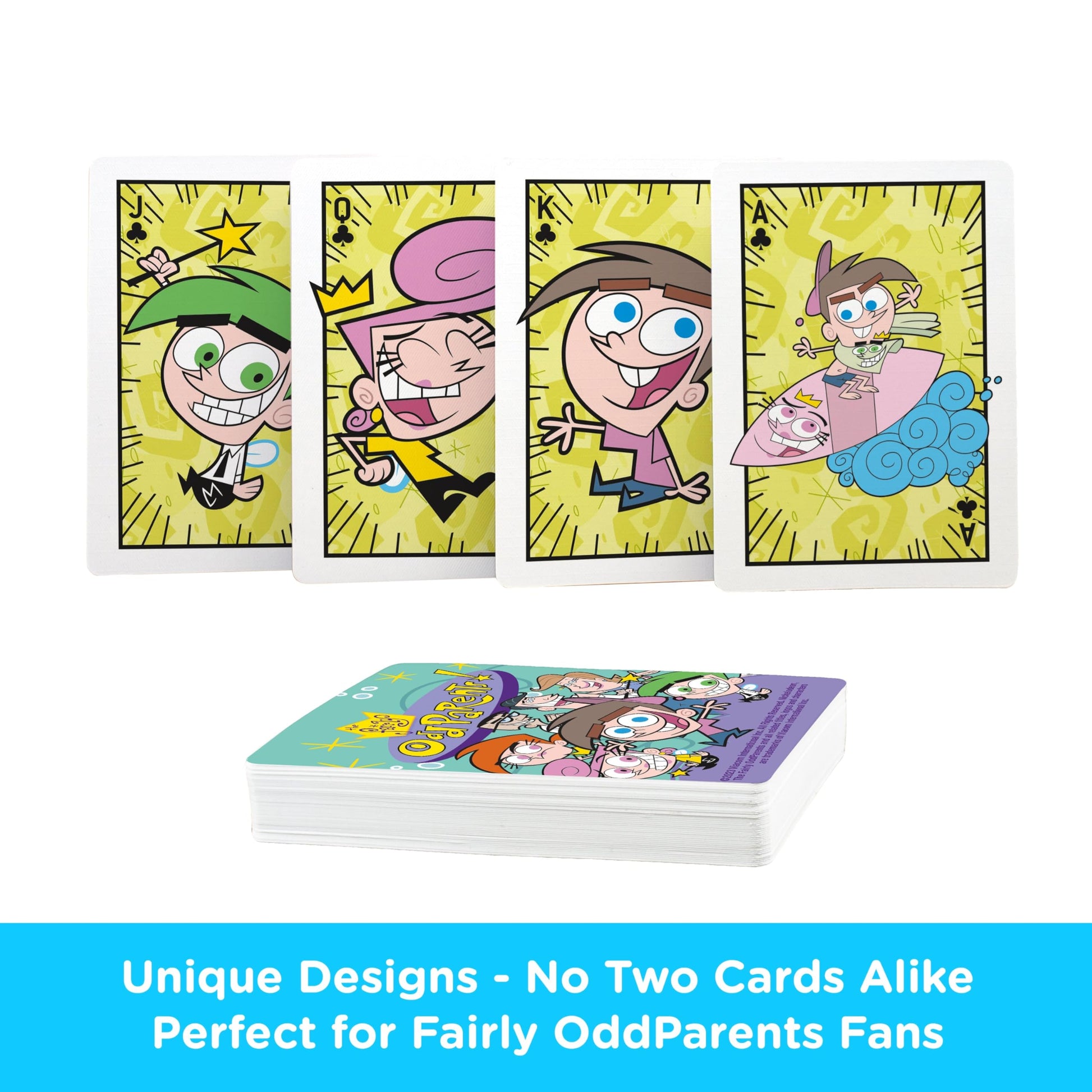 AQUARIUS Nickelodeon Fairly Odd Parents Playing Cards - Fairly Odd Parents Themed Deck of Cards for Your Favorite Card Games - Officially Licensed